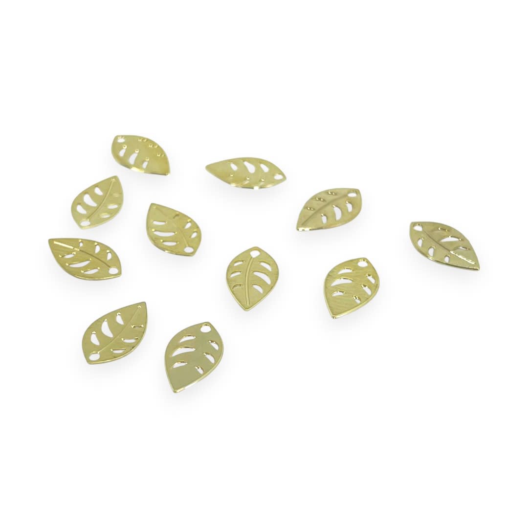 Mini dije hoja 10x6 mm gold-filled / unidad2