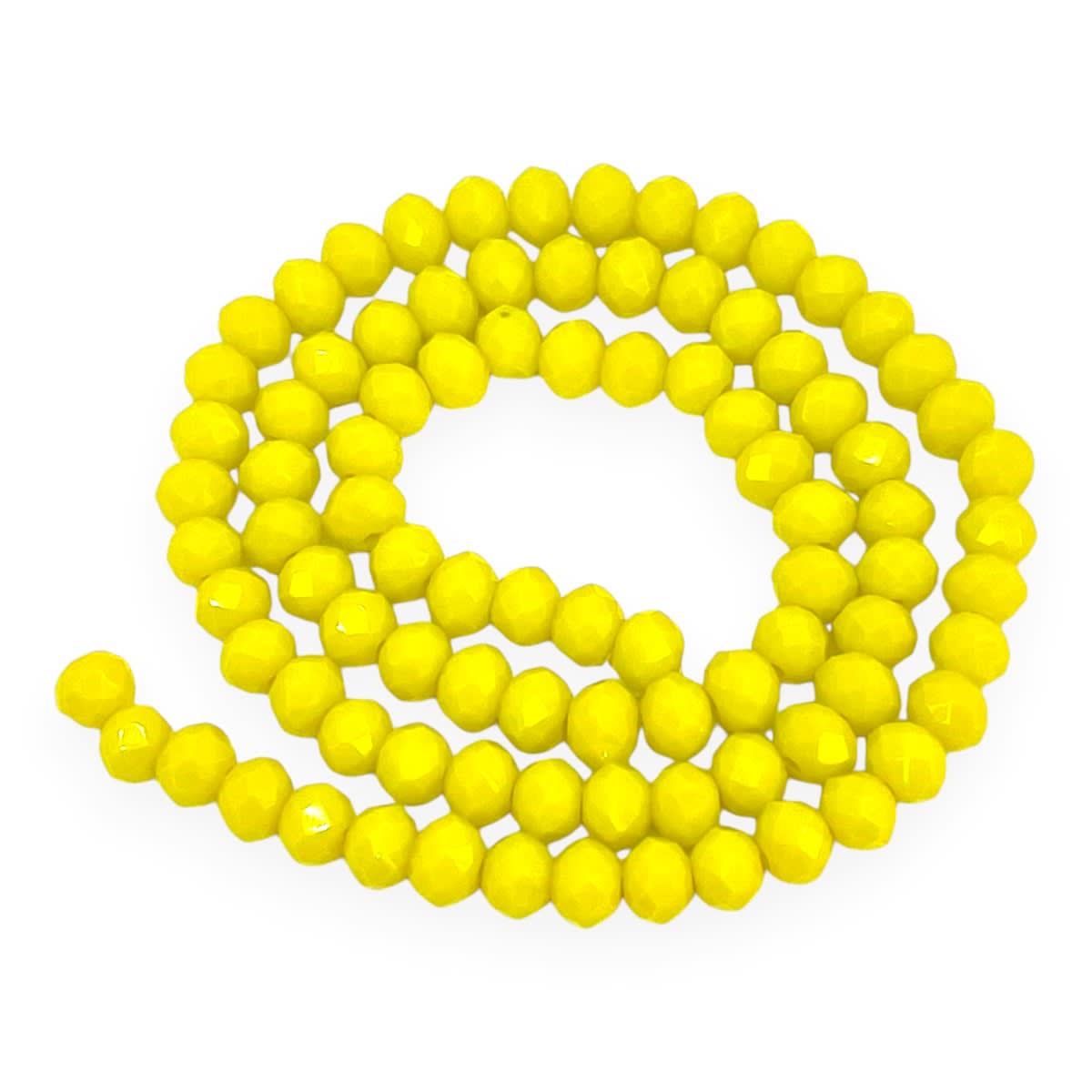 Sarta cristales 6 mm murano facetado unicolor / tira14