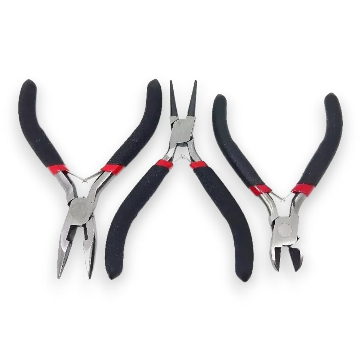 Alicate negro acero al carbono corte apretar doblar / set1