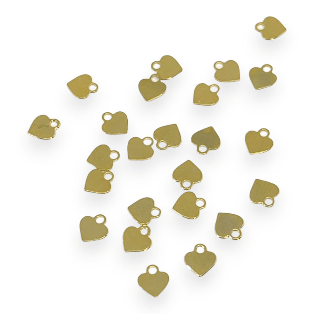 Mini Dije corazón 5 mm Gold-filled / unidad1