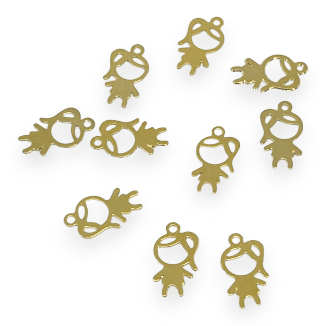 Mini Dije niño niña 12 mm Gold-filled  / unidad2