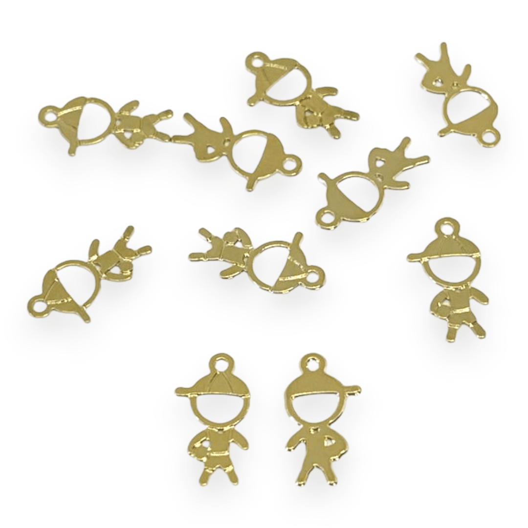Mini Dije niño niña 12 mm Gold-filled  / unidad1