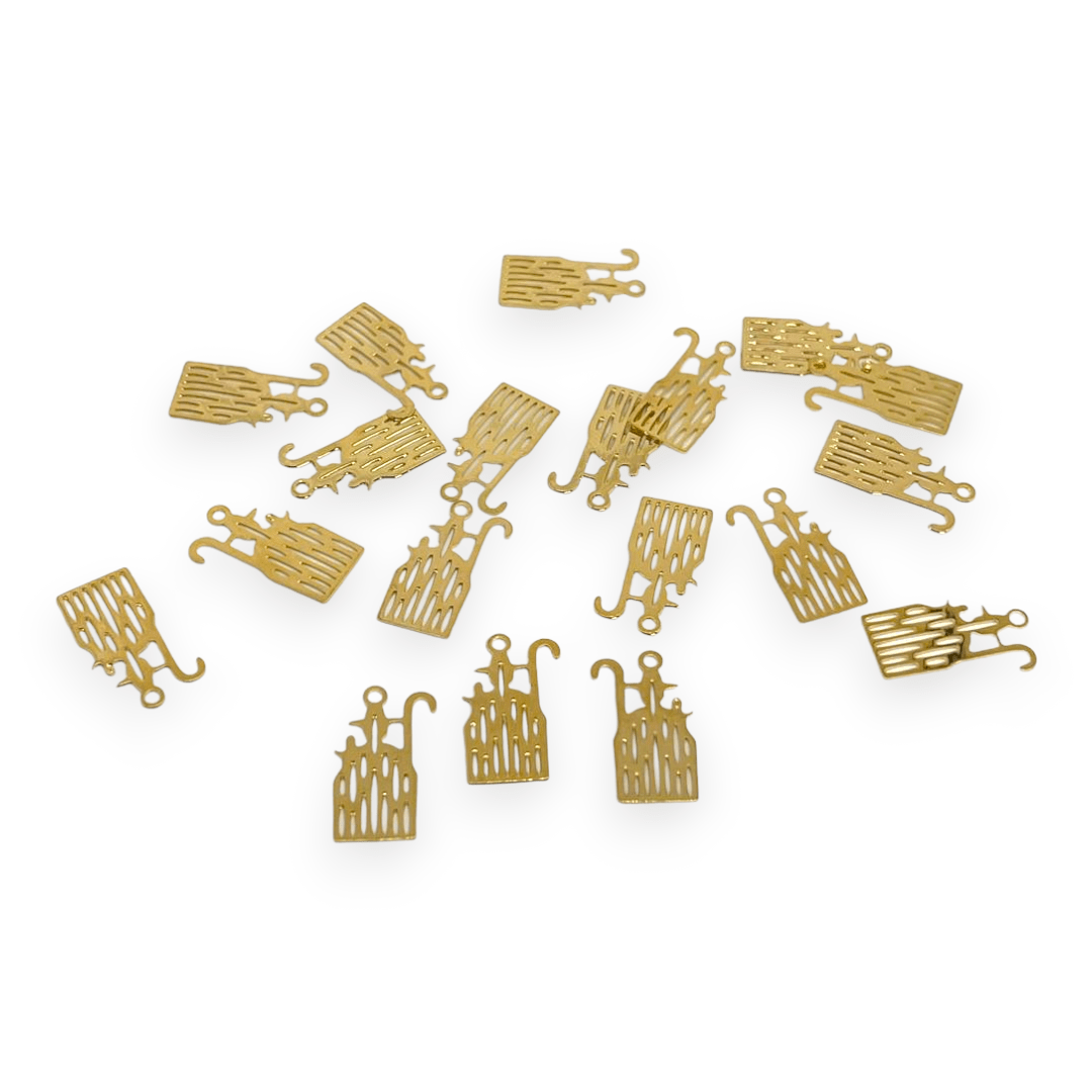 Mini Dije divina pastora 17x9 mm Gold-filled  / unidad1