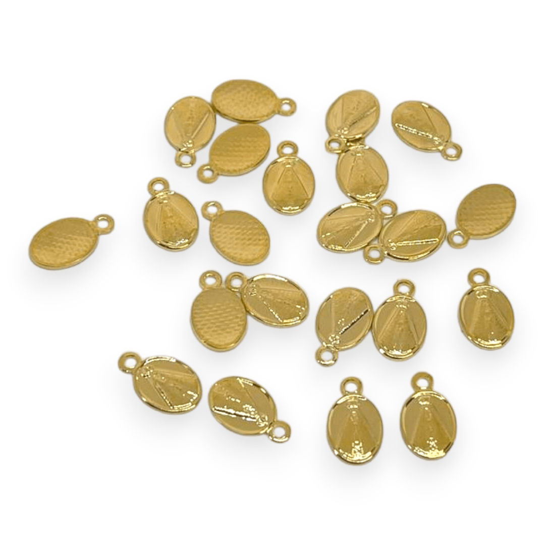 Mini Dije virgen del valle 10x6 mm Gold-filled  / unidad1