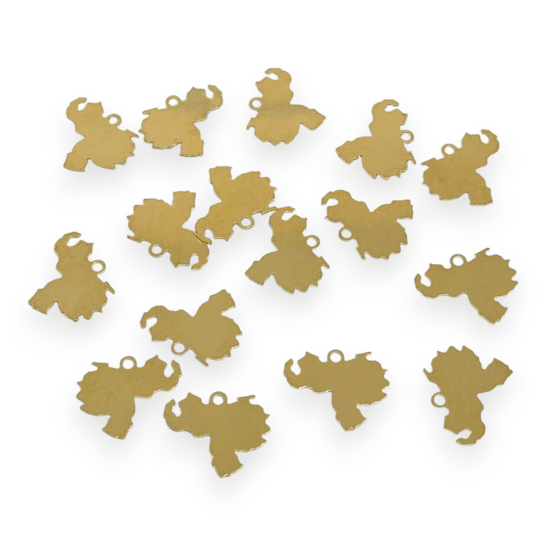 Mini Dije mapa Venezuela Gold-filled  / unidad2