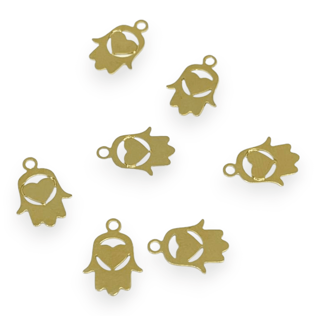 Mini Dije mano fatima hamsa Gold-filled  / unidad2