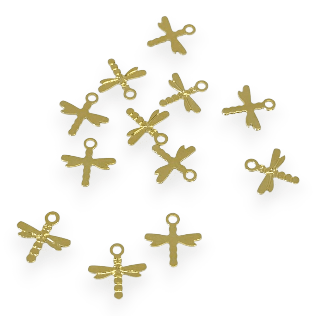 Mini Dije libélula 10 mm Gold-filled  / unidad1