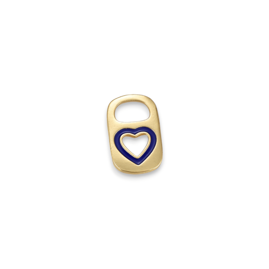 Dije esmaltado soda cap 17 mm baño de oro / unidad3