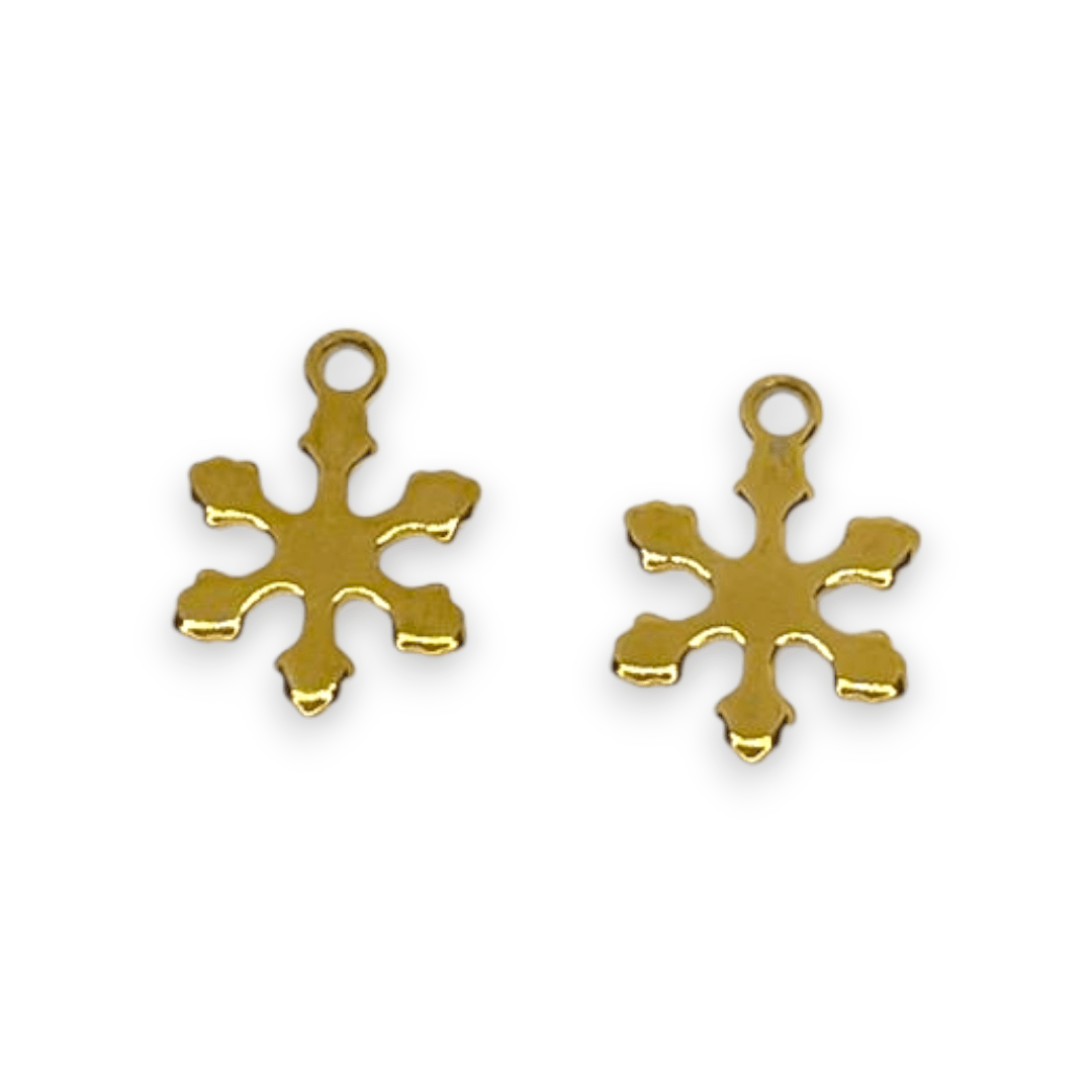 Dije colgante círculo rombo libélula mariposa copo acero / unidad5