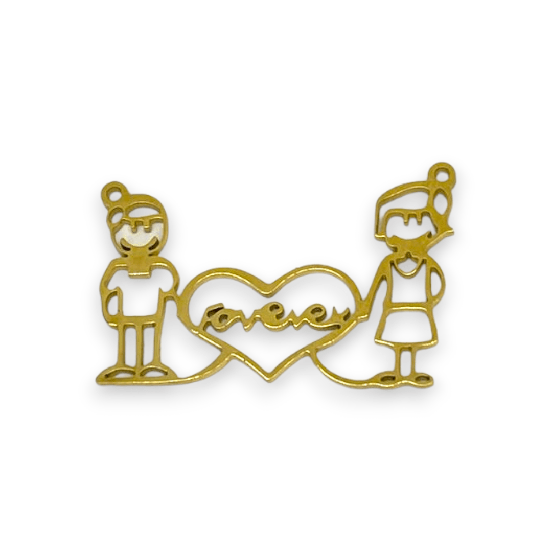 Dije conector esposos Novios for ever familia acero / unidad2