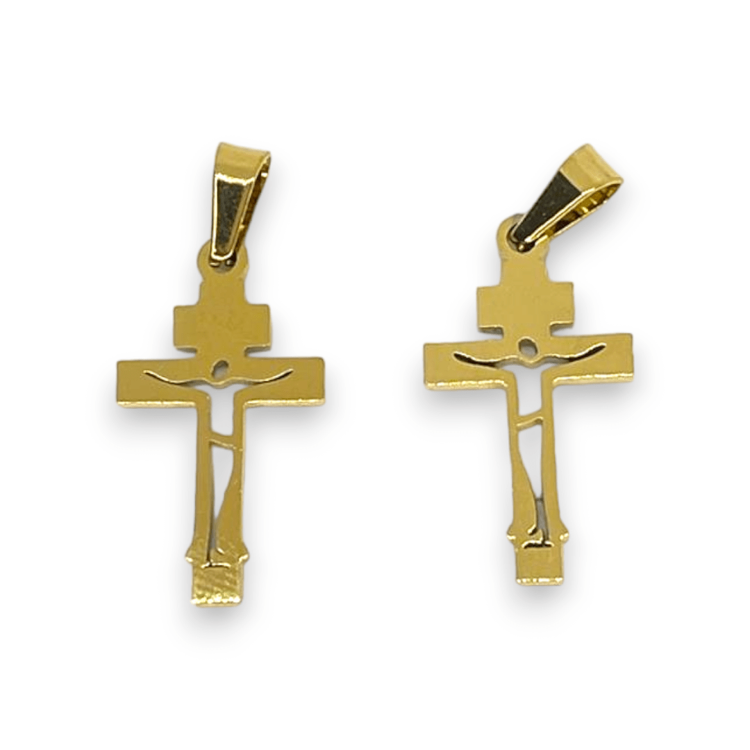 Dije Colgante cruz cruces acero / unidad4