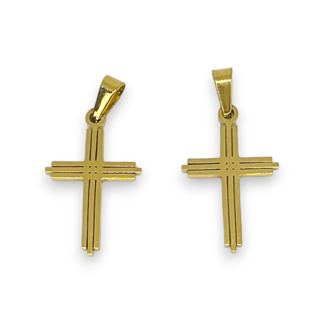 Dije Colgante cruz cruces acero / unidad3