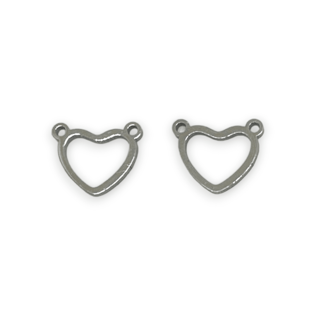 Dije conector corazón virgen arbol candado acero / unidad8