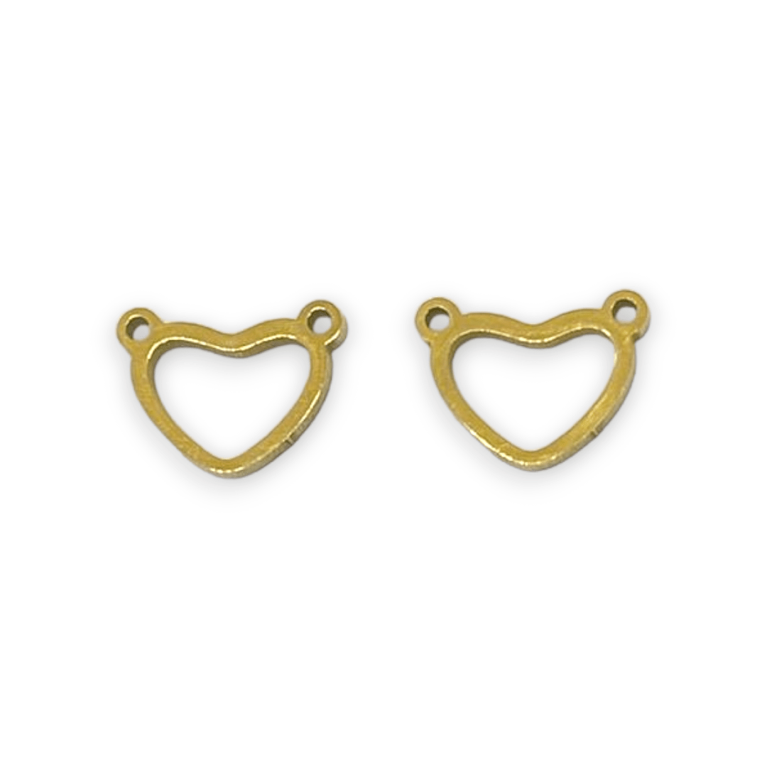 Dije conector corazón virgen arbol candado acero / unidad2