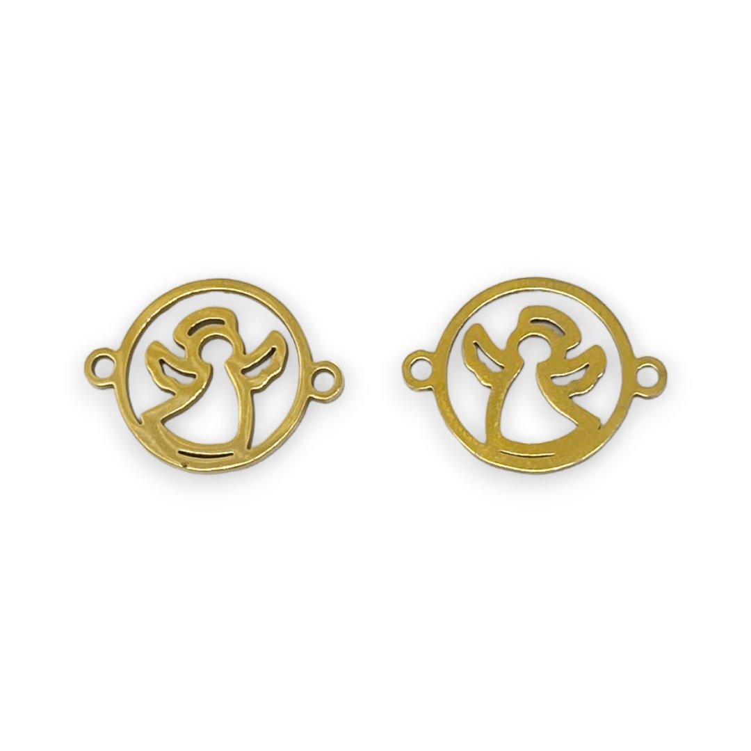 Dije conector corazón virgen arbol candado acero / unidad5