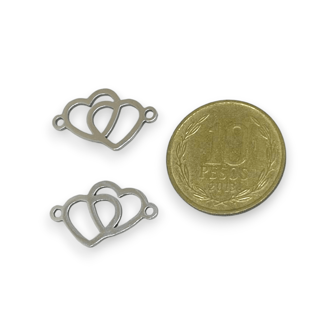 Dije conector corazón virgen arbol candado acero / unidad3