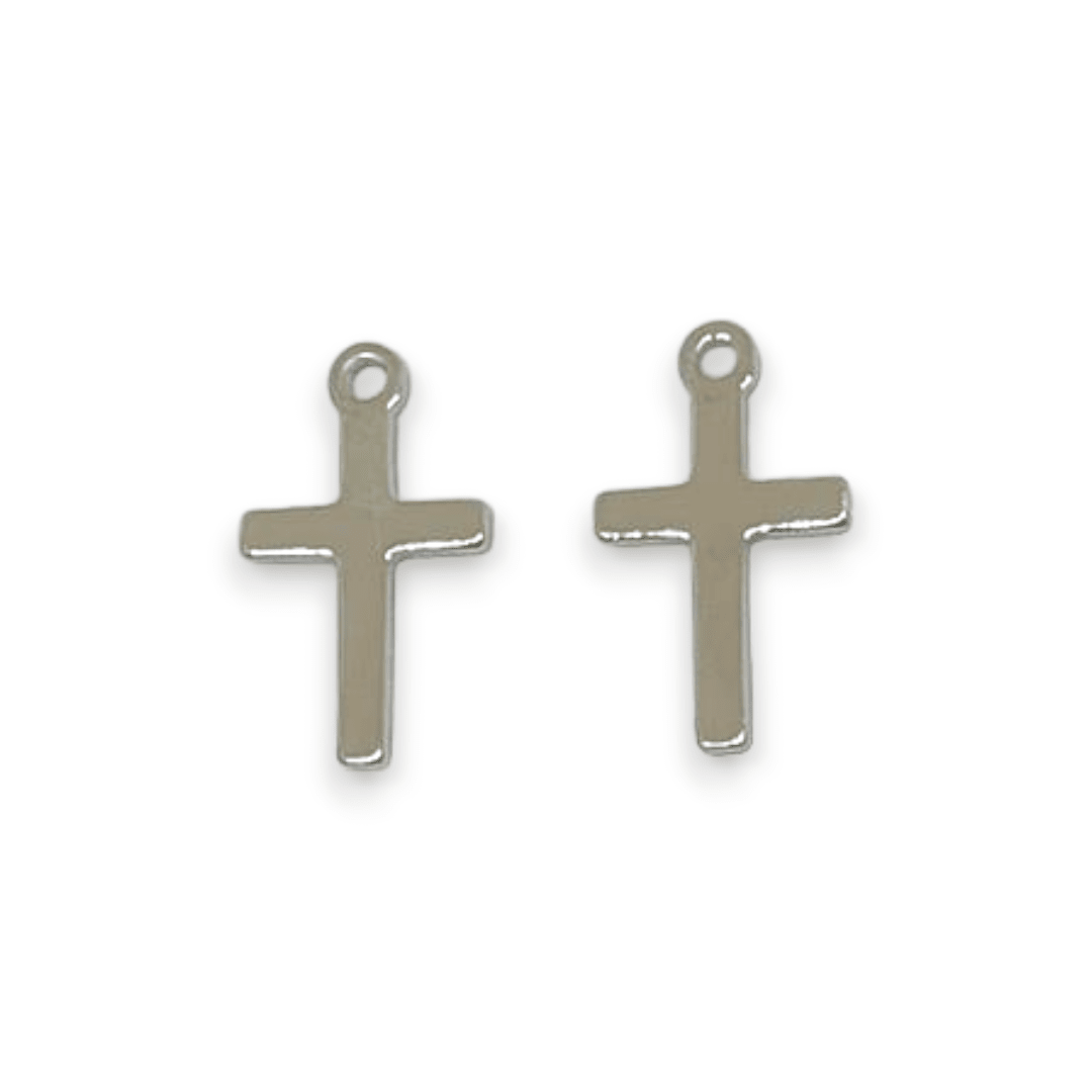 Dije colgante trebol estrella cruz copo corazón acero / unidad4