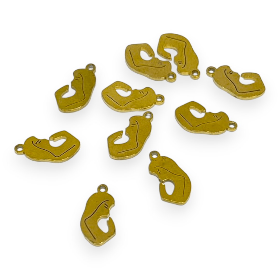 Mini Dije colgante niños virgen elefante árbol acero / unidad4