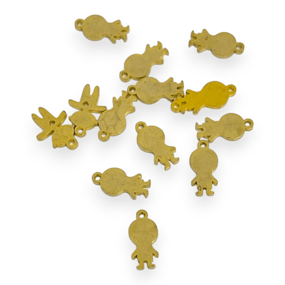 Mini Dije colgante niños virgen elefante árbol acero / unidad2