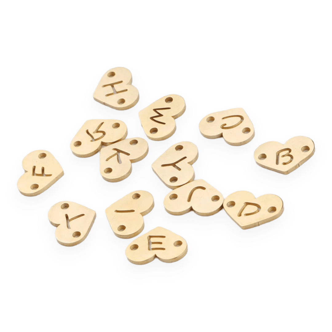 Letras conectoras abecedario 12 mm acero / unidad2