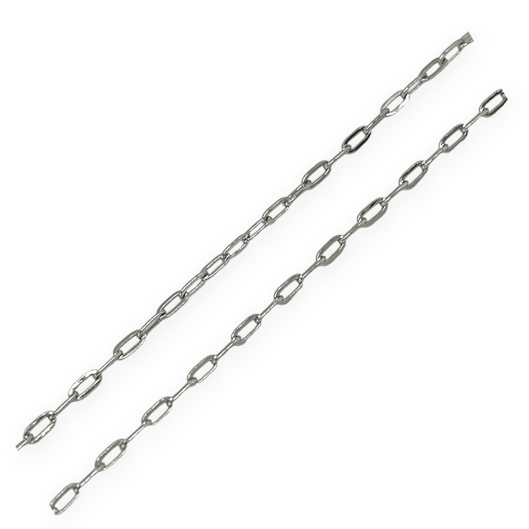 Cadena eslabón mini clip 4x2 mm acero / metro3