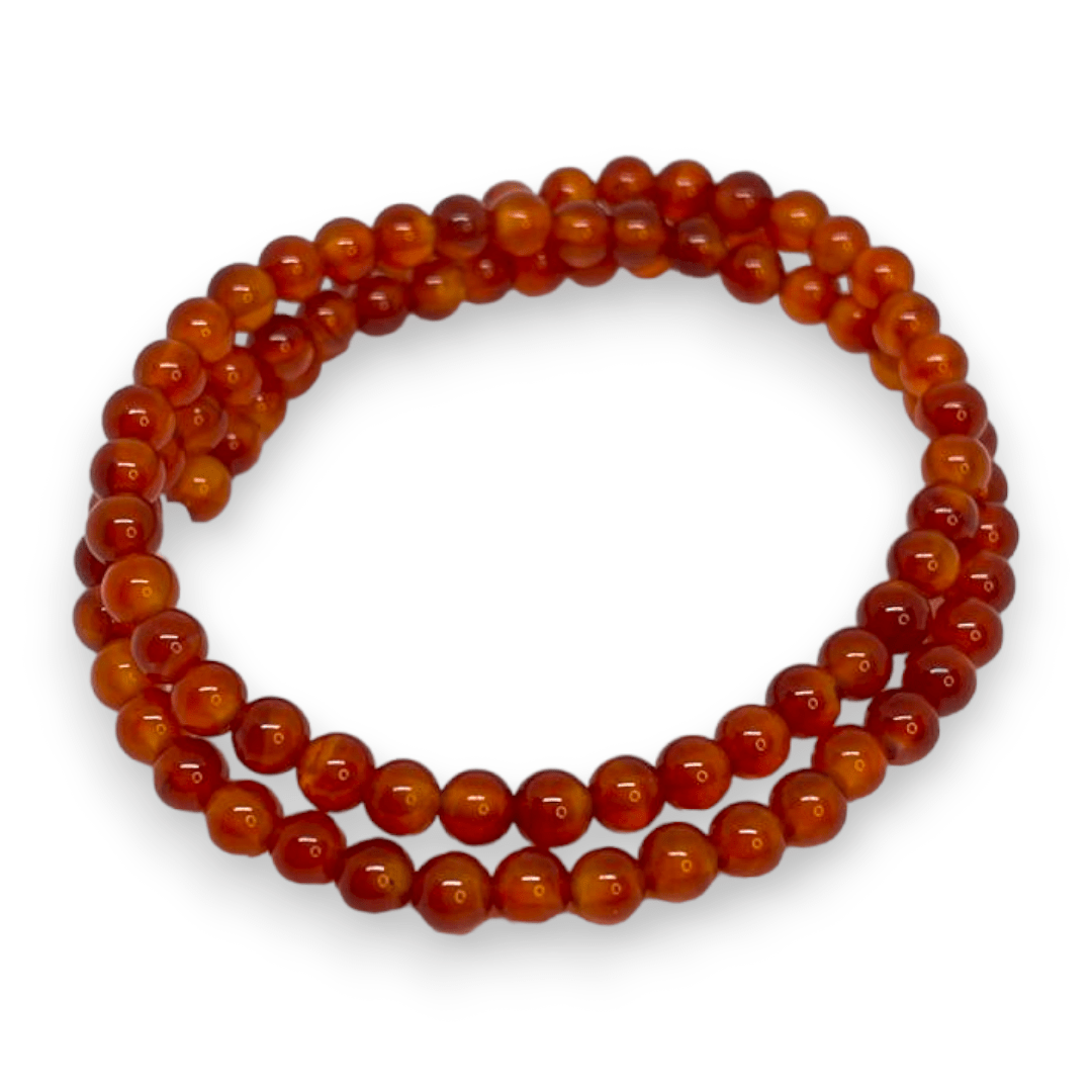 Sarta abalorios cuentas piedra cornalina / tira1