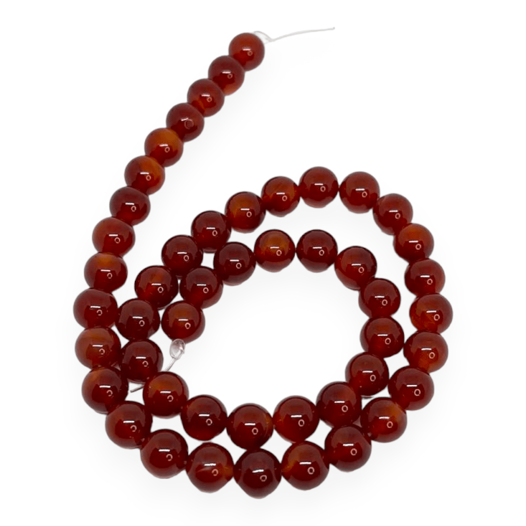 Sarta abalorios cuentas piedra cornalina / tira3