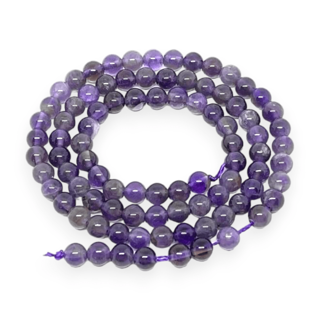 Sarta abalorios cuentas piedra amatista / tira1