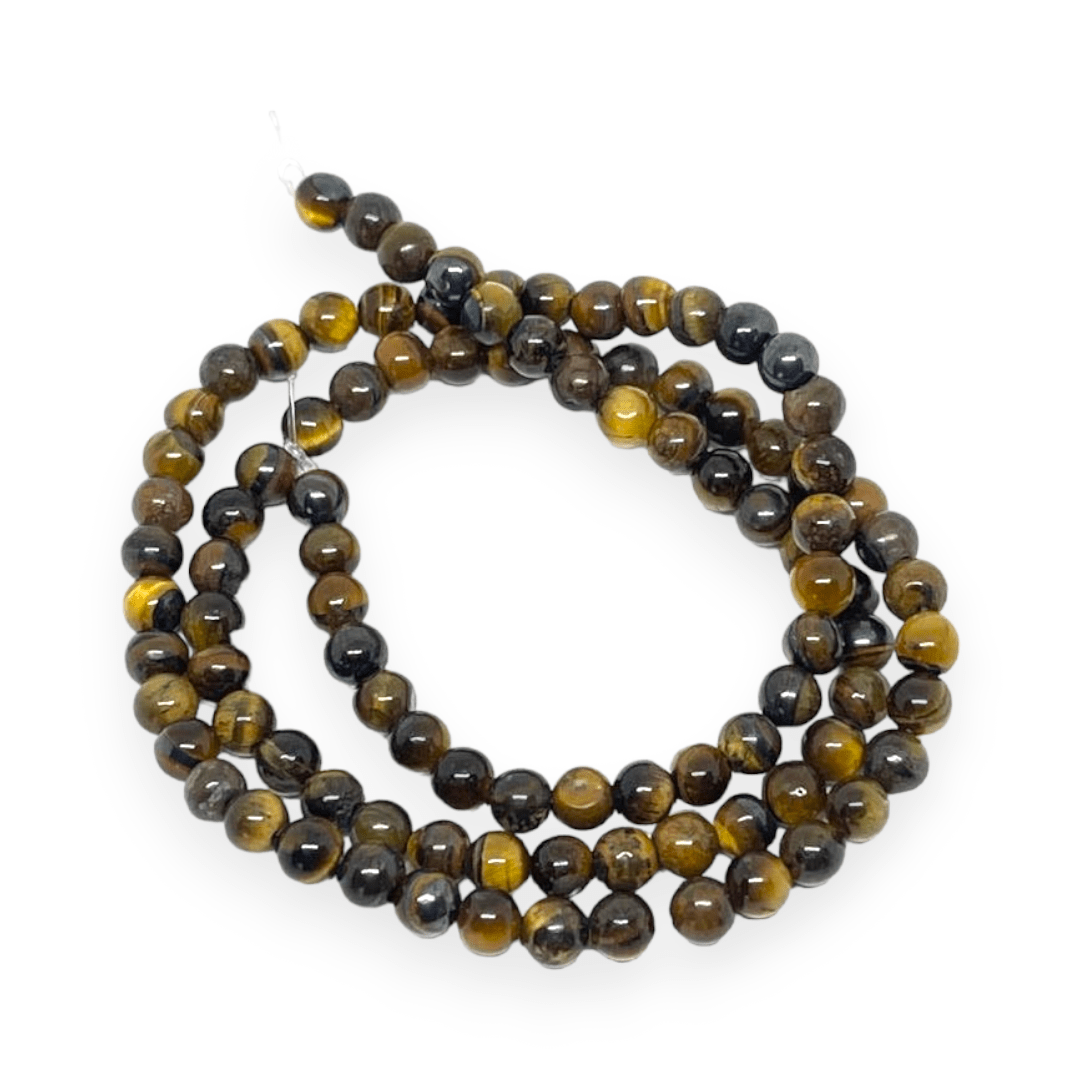 Sarta abalorios cuentas piedra ojo de tigre / tira1