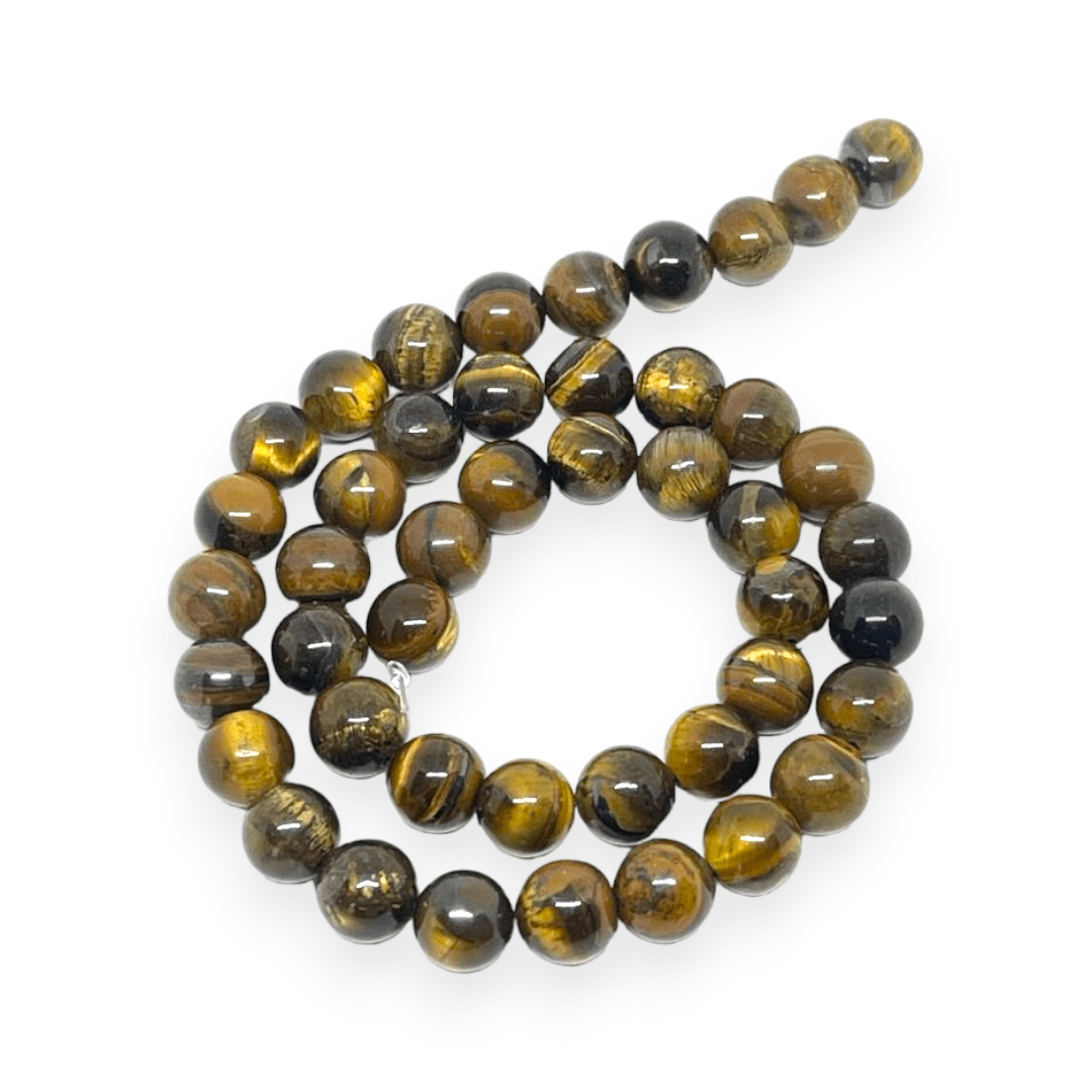Sarta abalorios cuentas piedra ojo de tigre / tira3