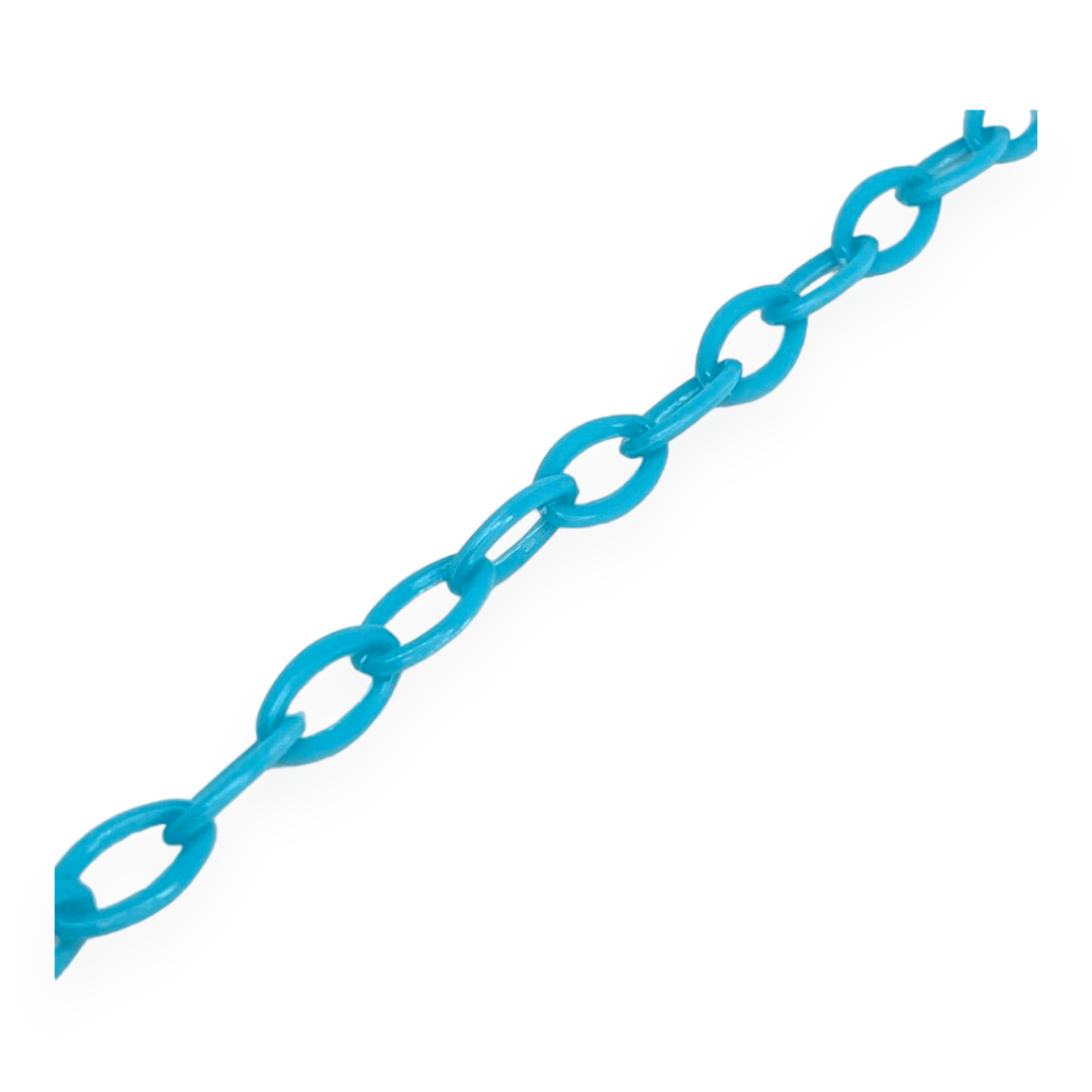 Cadena plástica acrílico armarda eslabón  10x7 mm / unidad6