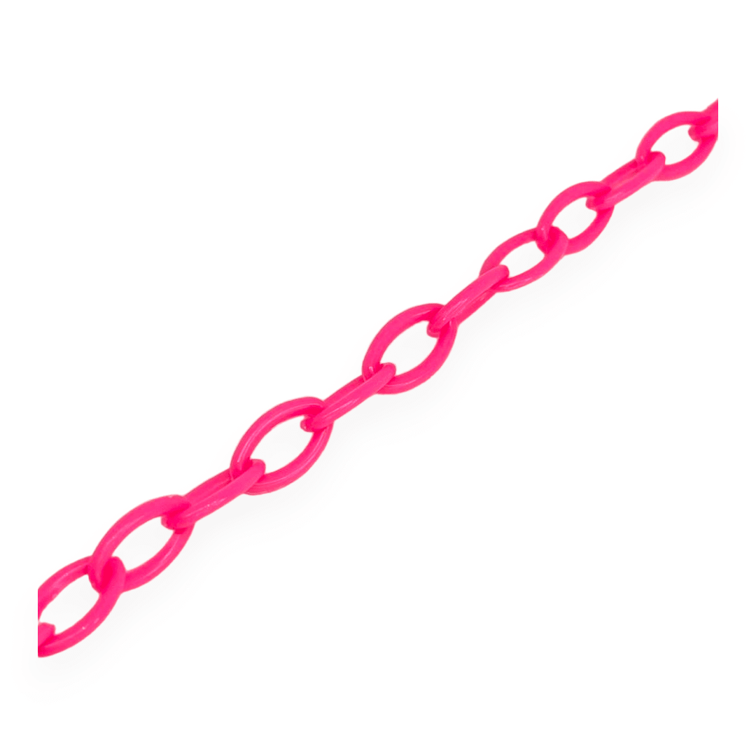 Cadena plástica acrílico armarda eslabón  10x7 mm / unidad5