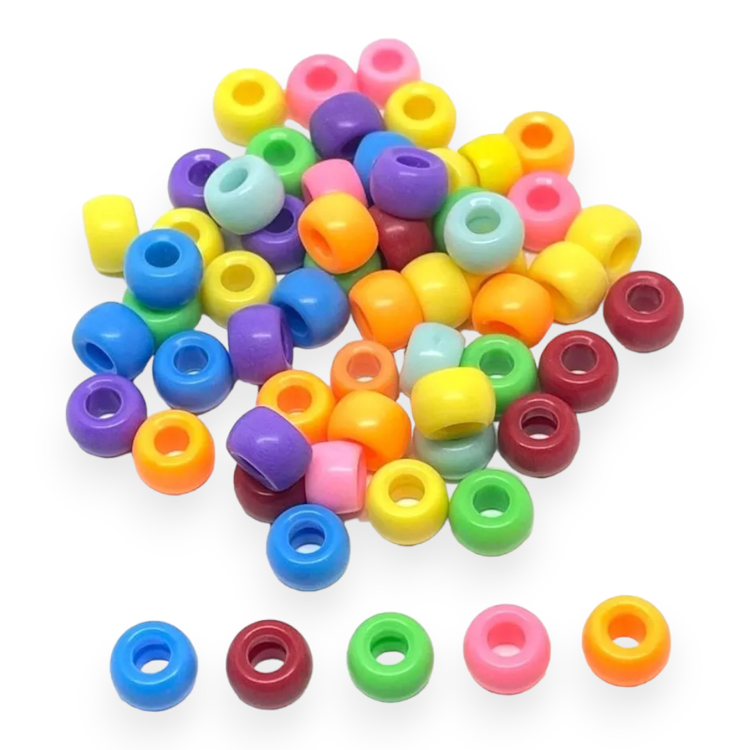 Cuentas plásticas multicolor corazón estrella esfera flor / 25 grs4