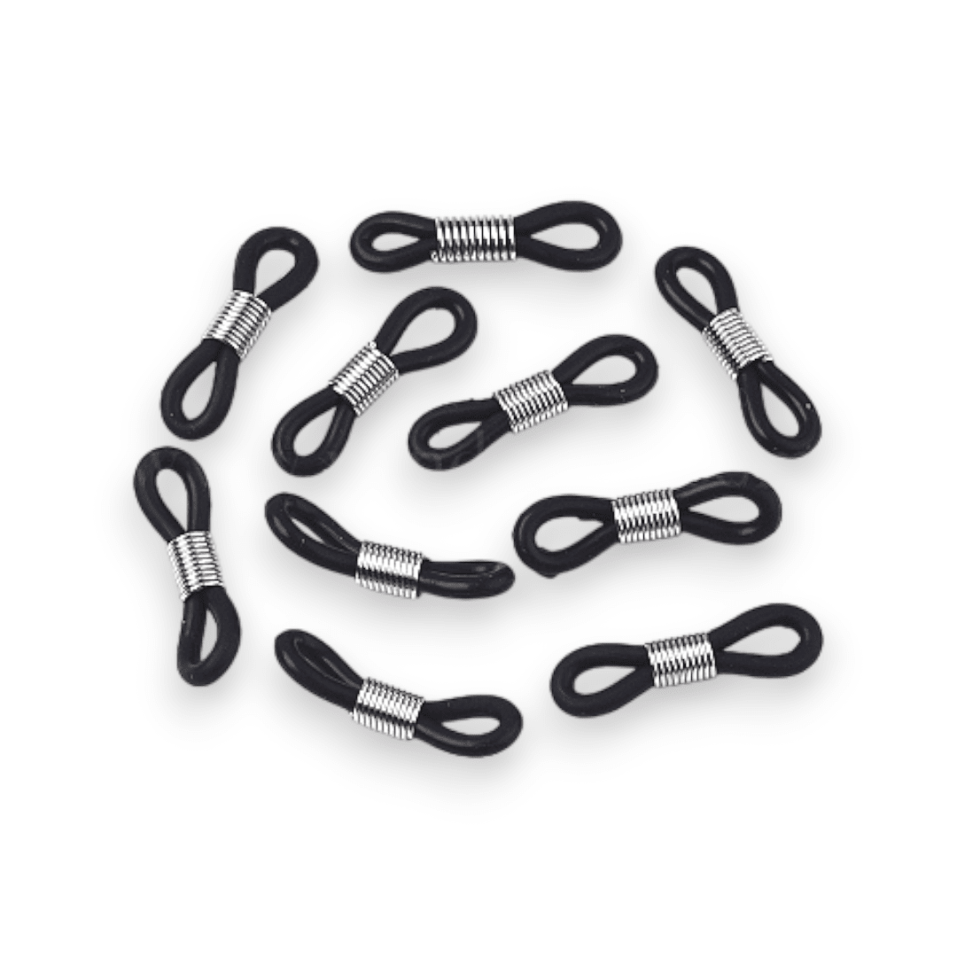 Gomitas sujetadoras lentes gafas aleación plateado / par1