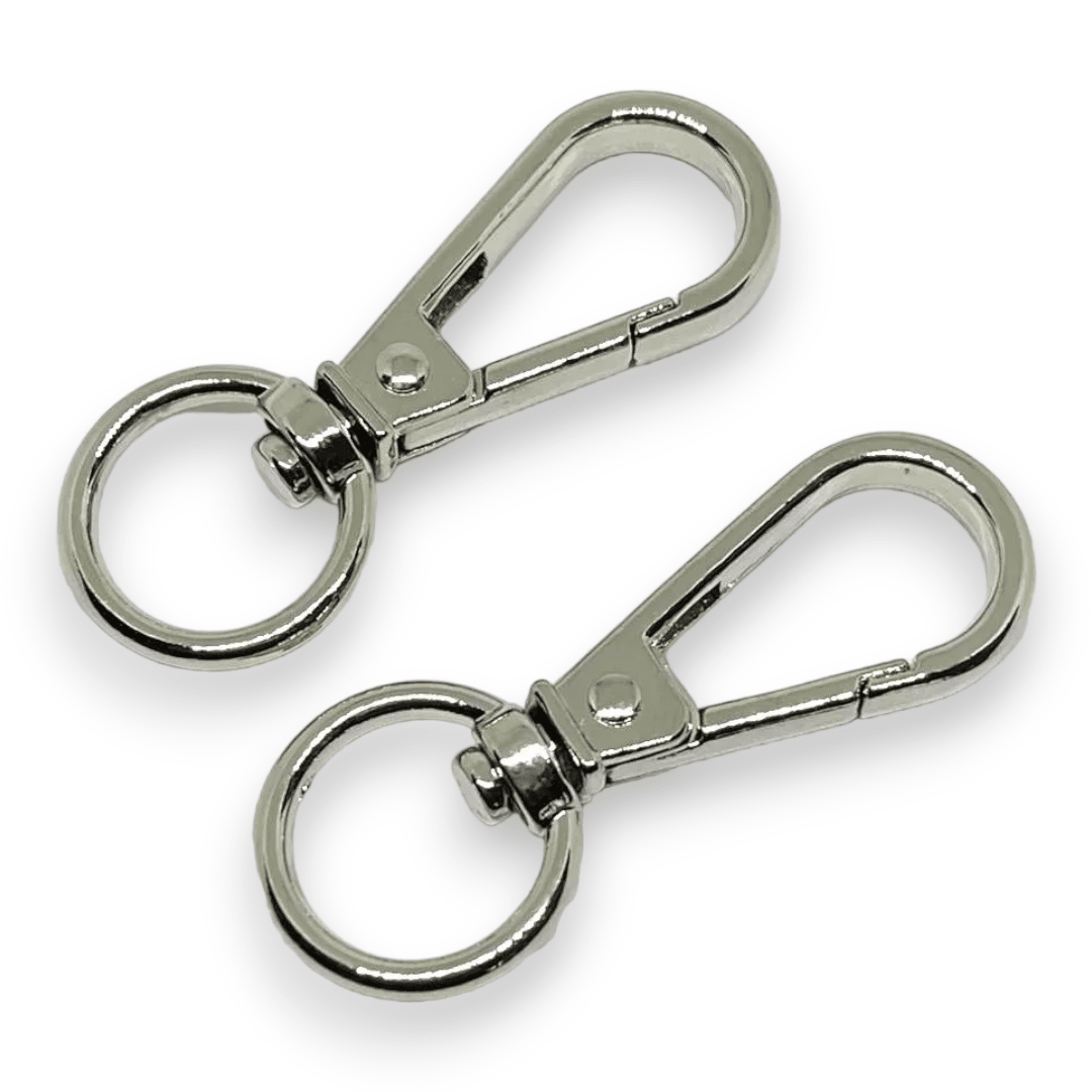 Mosquetones broche con destorcedor / 6 uds1