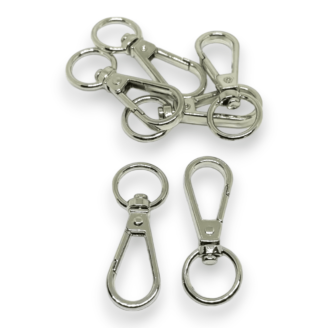 Mosquetones broche con destorcedor / 6 uds2