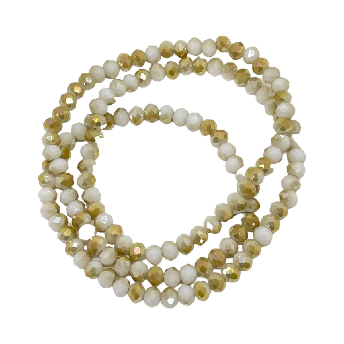 Sarta cristales 4 mm murano facetado combinado / tira13