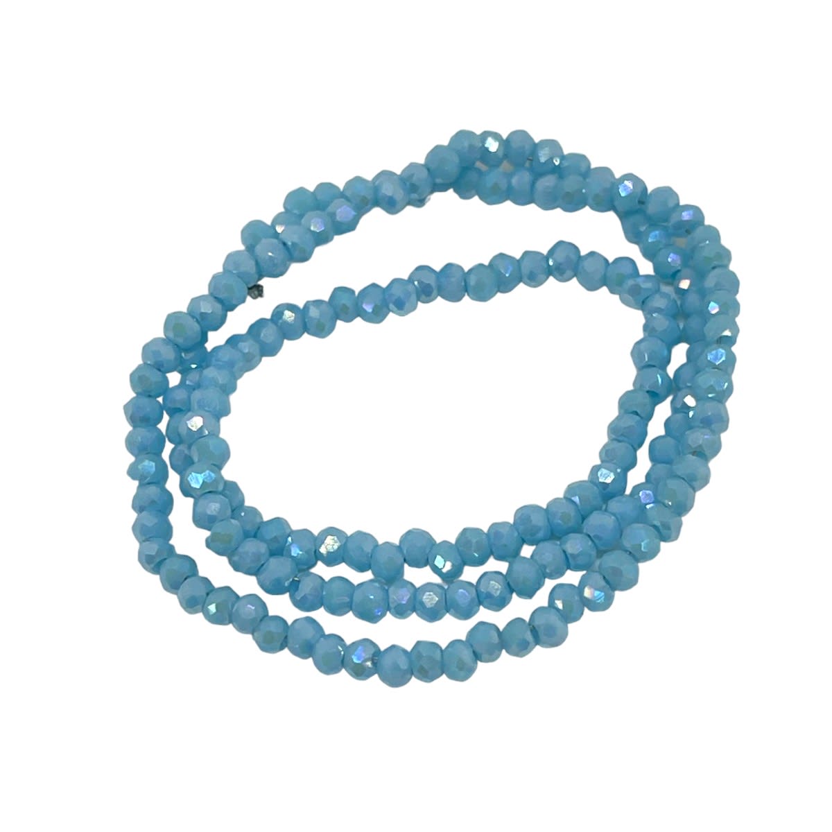 Sarta cristales 1 mm murano facetado unicolor / tira7