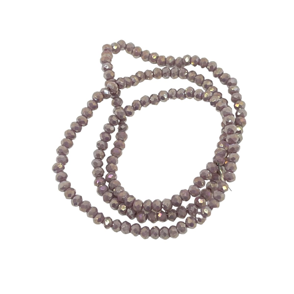 Sarta cristales 1 mm murano facetado unicolor / tira5