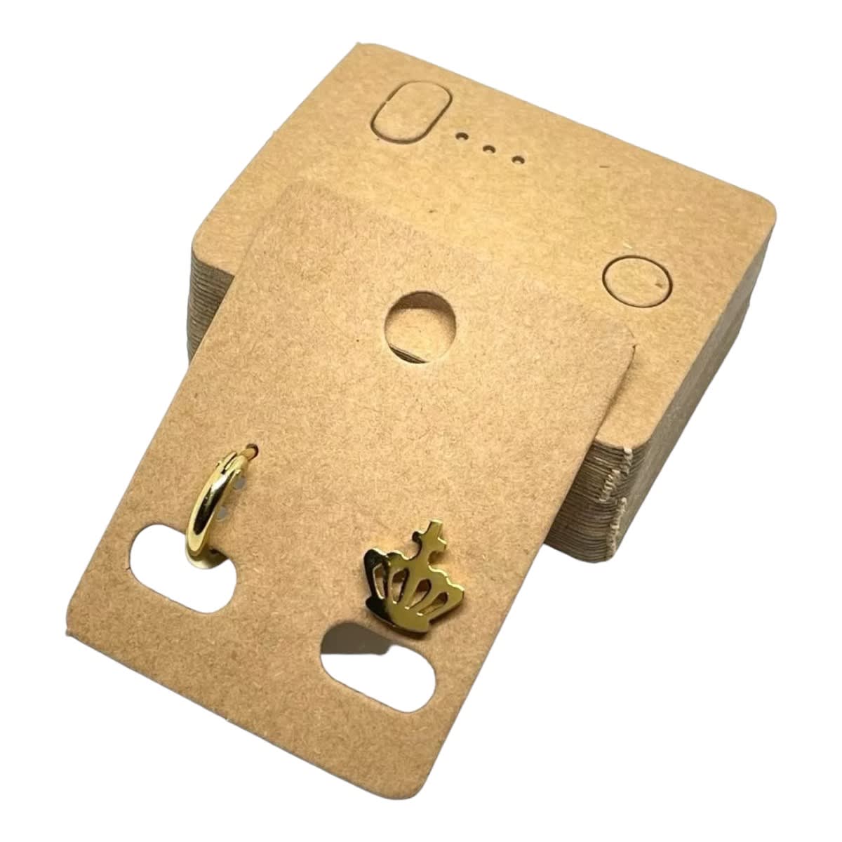 Tarjetas tags cartón exhibición de aros aretes / 100 uds2