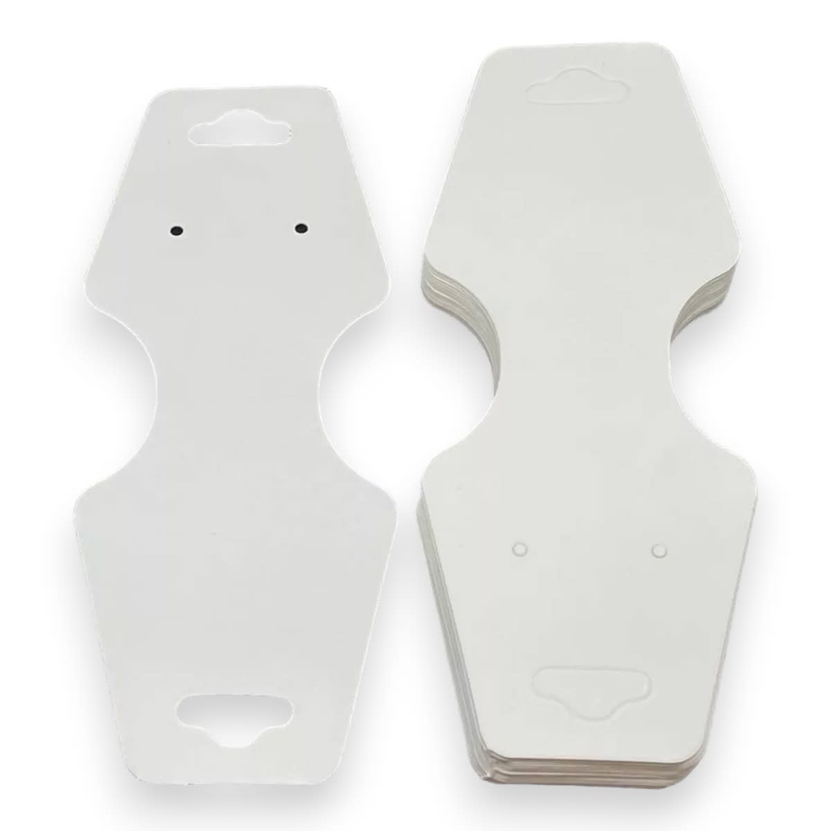 Tarjetas plegables de cartón para exhibición joyas / 100 uds2