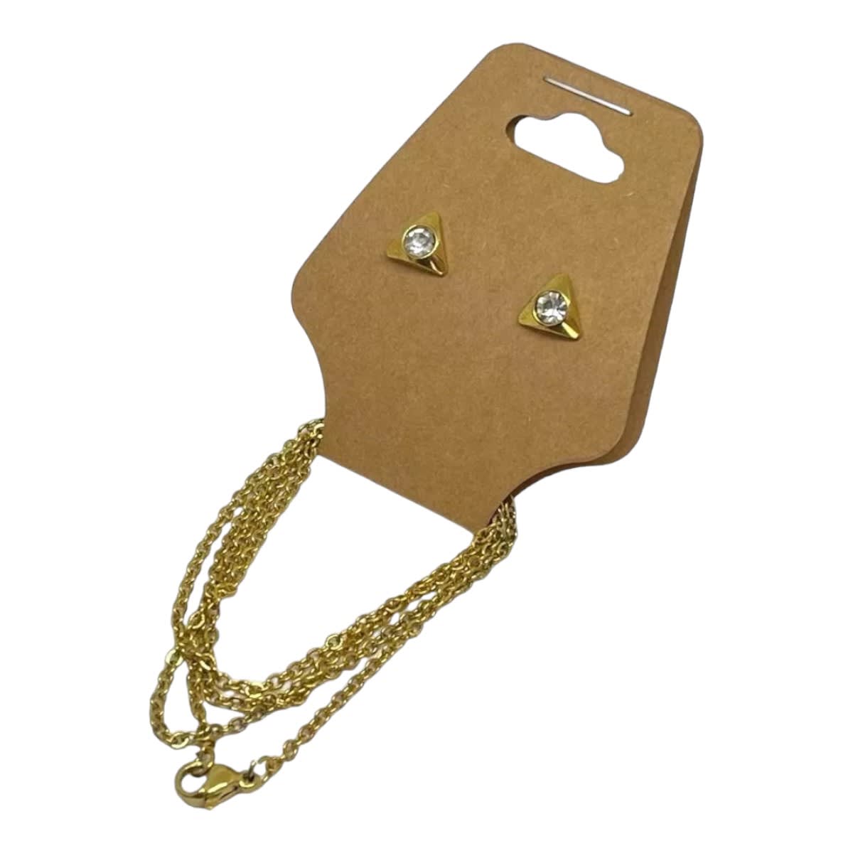 Tarjetas plegables de cartón para exhibición joyas / 100 uds4