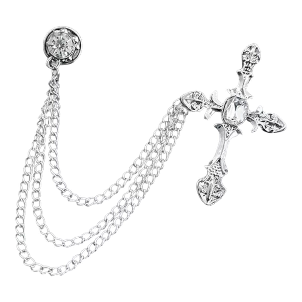 Broche prendedor cruz para traje de caballero / unidad1