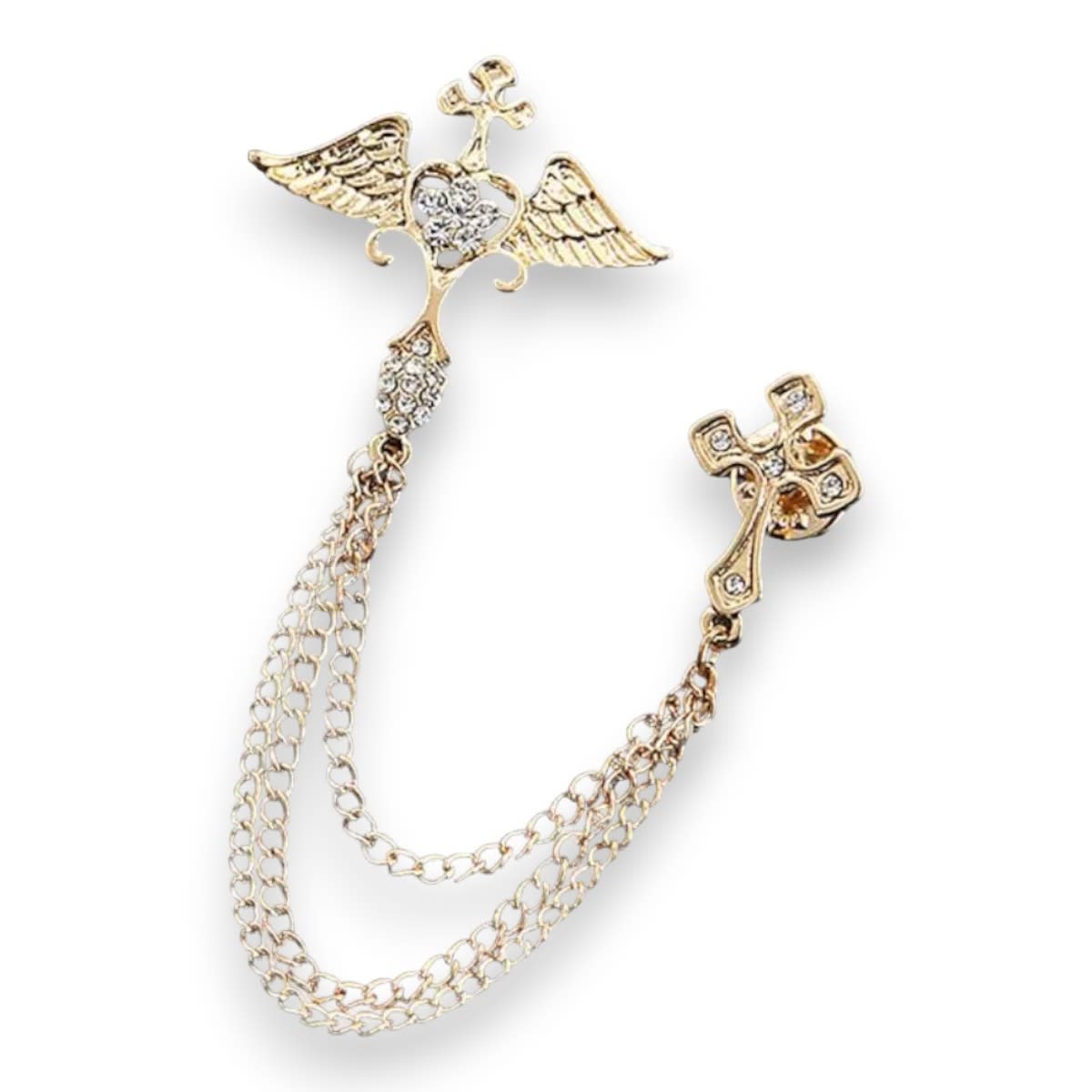 Broche prendedor corazón para traje de caballero / unidad4
