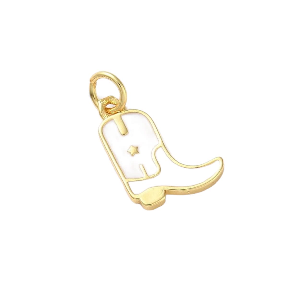 Dije esmaltado bota de vaquero vaquera cowboy / unidad7