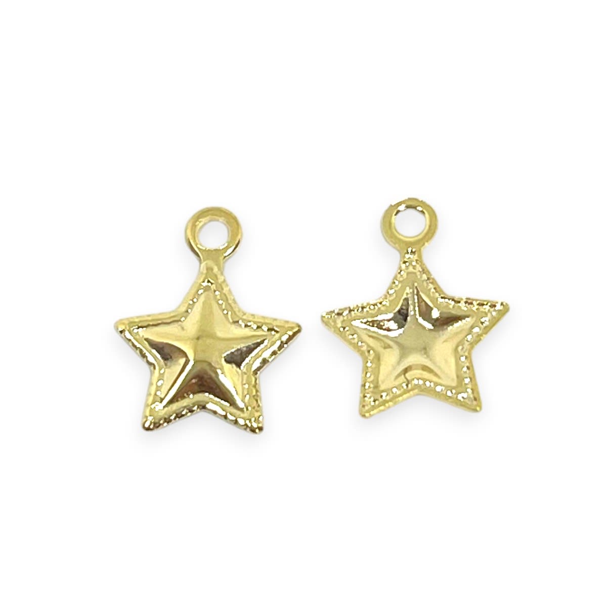 Mini dije estrella borde 9 mm gold-filled / unidad2
