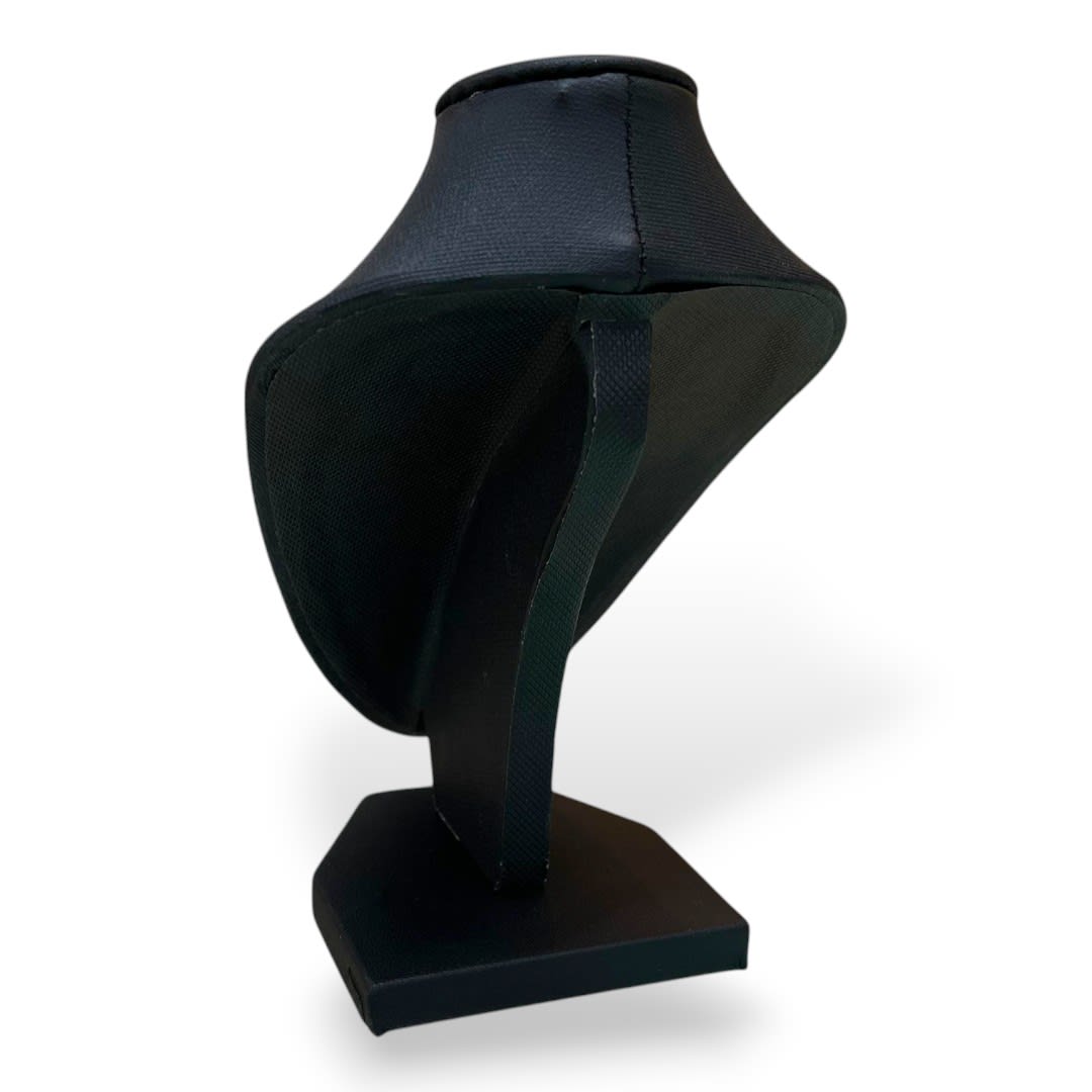 Exhibidor mostrario cuello alargado eco cuero negro chico / unidad2