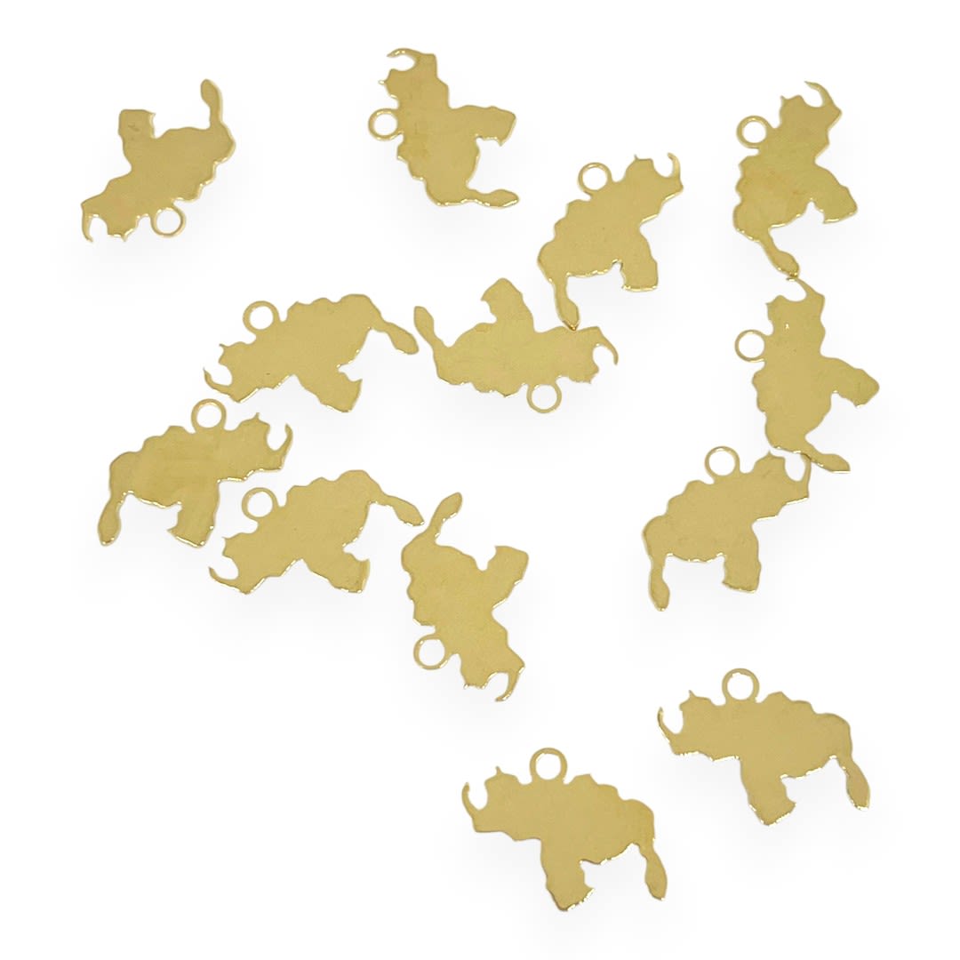 Mini dije mapa venezuela 15x11 mm gold-filled / unidad2