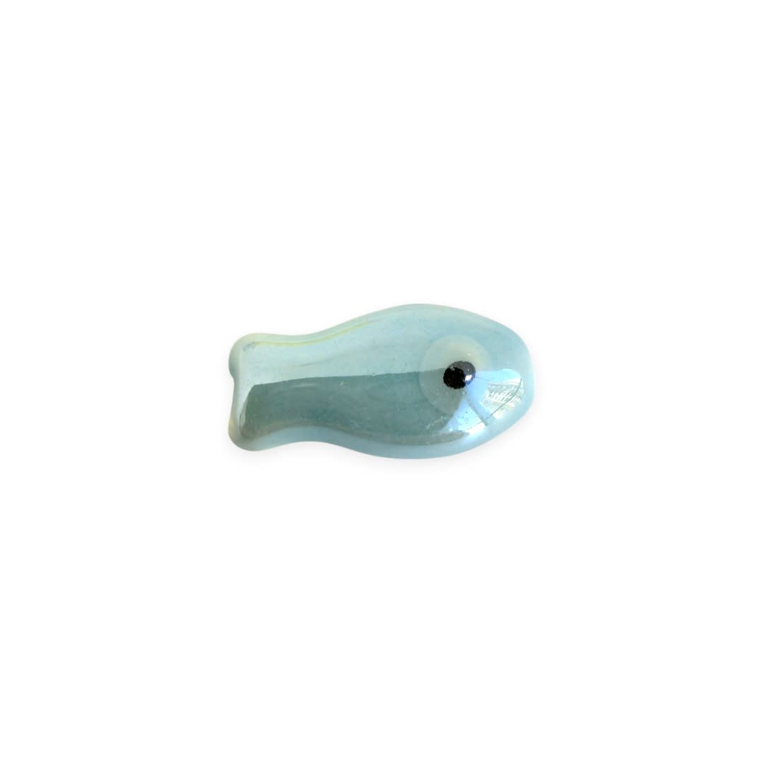 Pasador ojo turco nazar pez peces 19.5 mm porcelana / unidad14