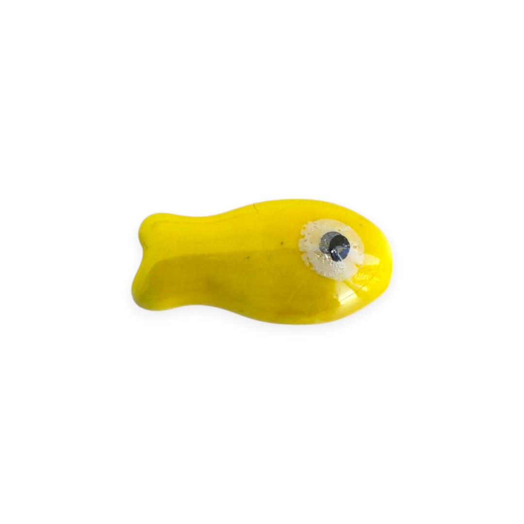 Pasador ojo turco nazar pez peces 19.5 mm porcelana / unidad13